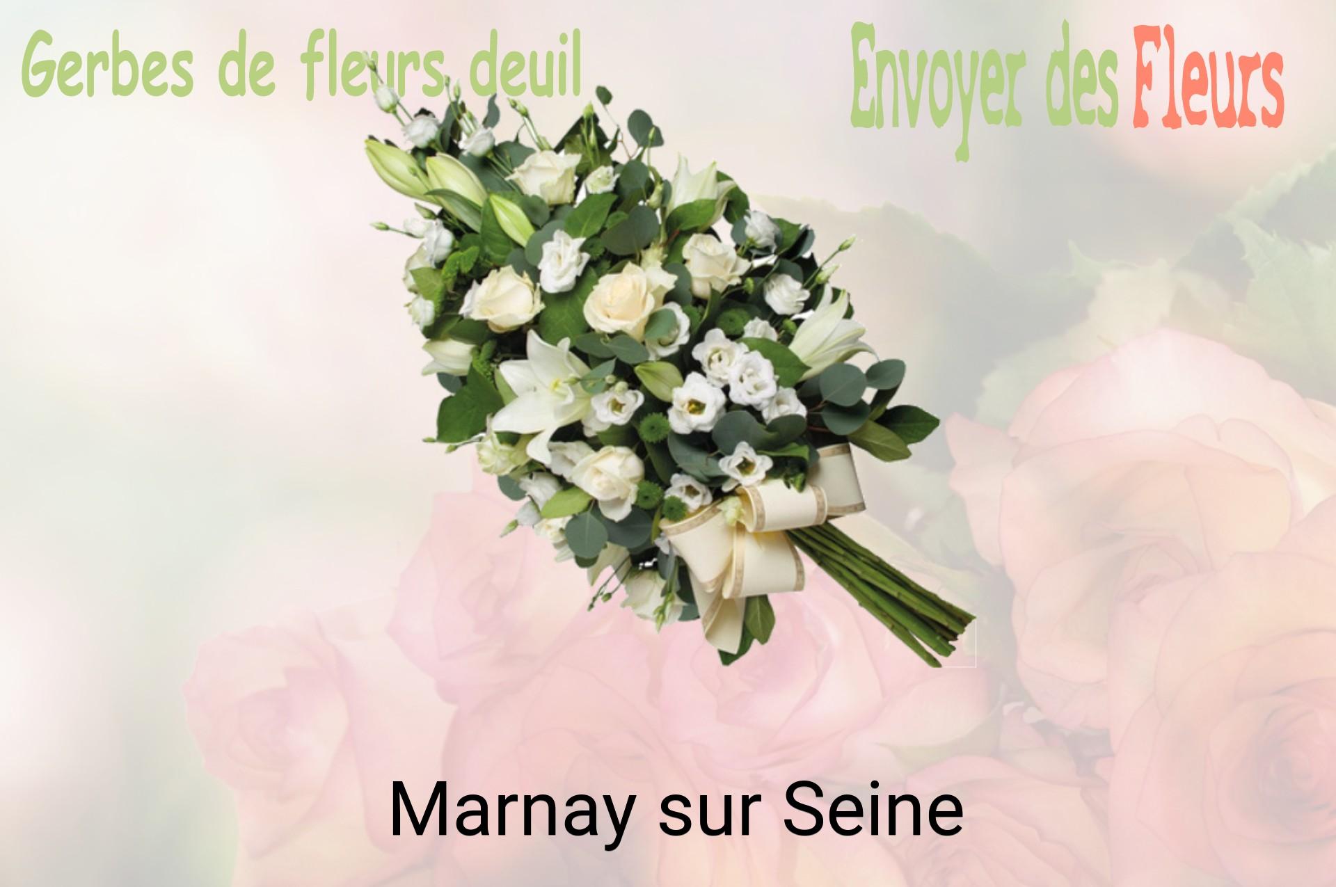Gerbe de fleurs de deuil livrée à Marnay-sur-Seine